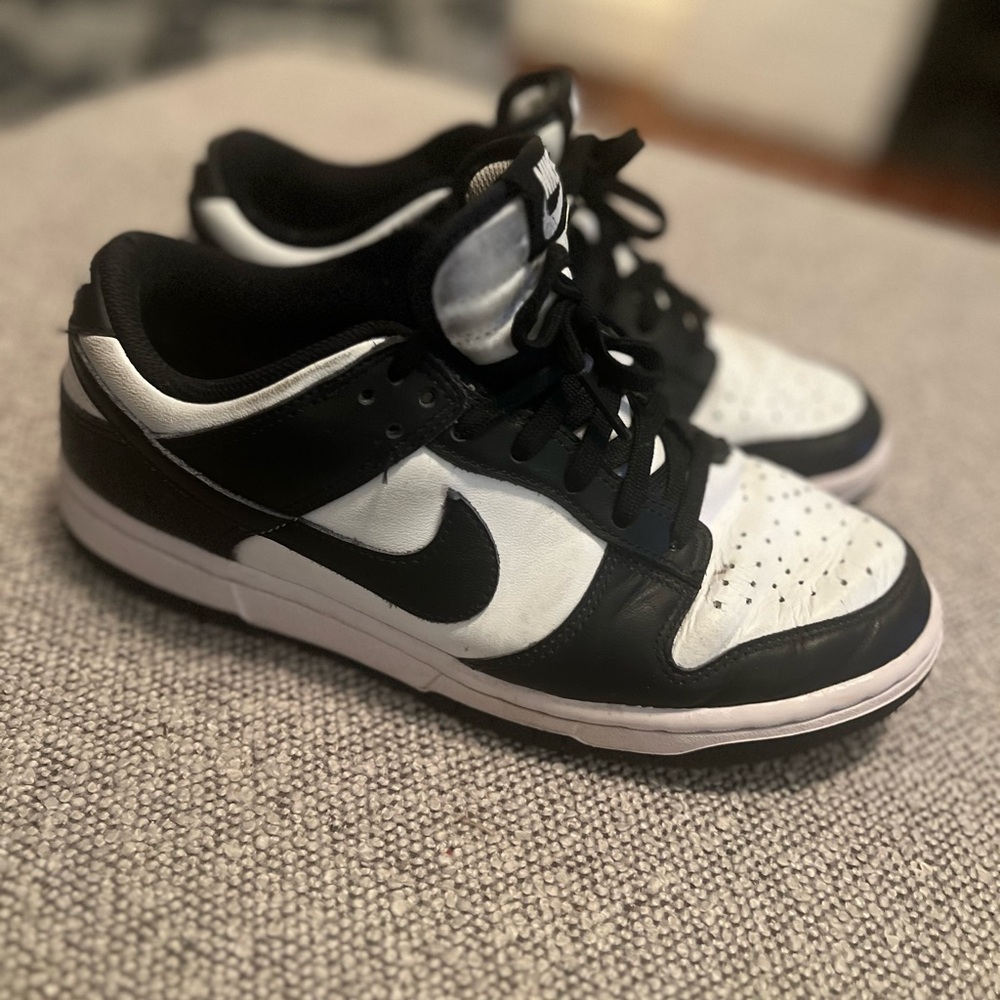 Nike Dunks Black and White Low-Top Sneakers